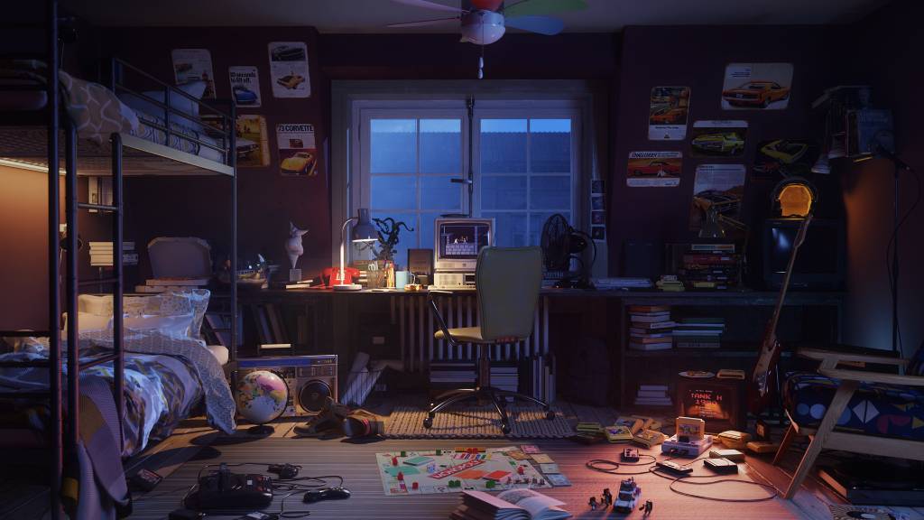 3d场景房间