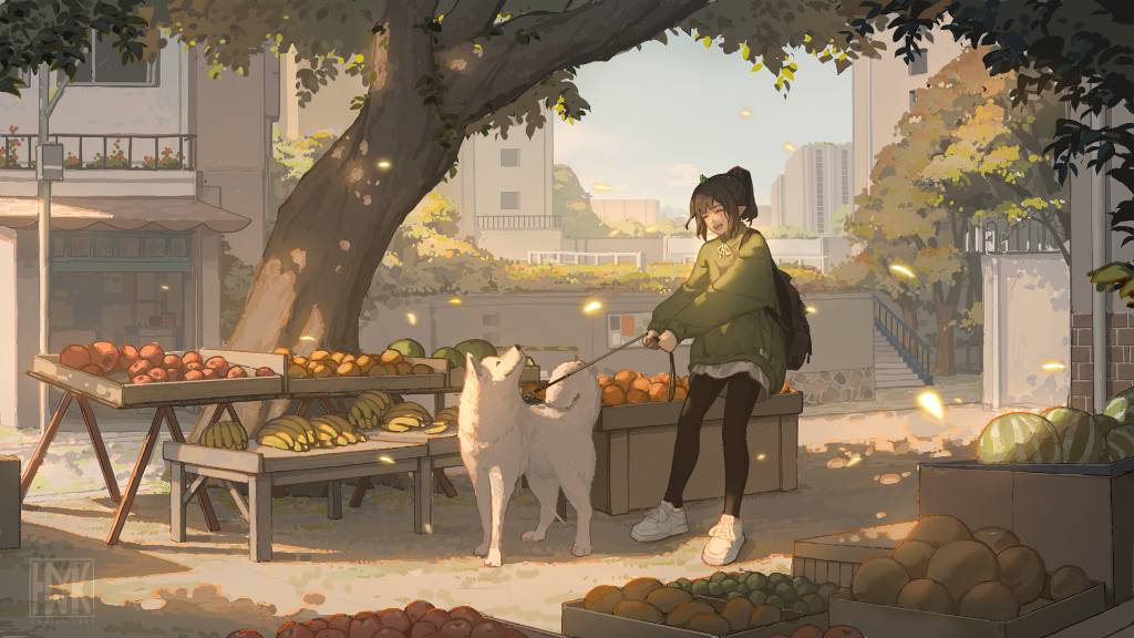 树下水果摊