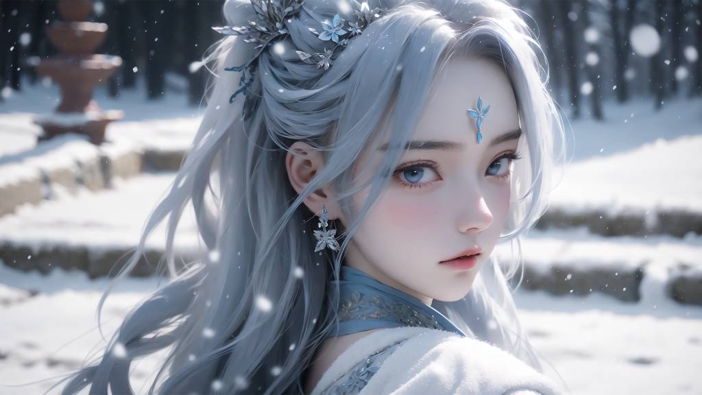 雪中女孩